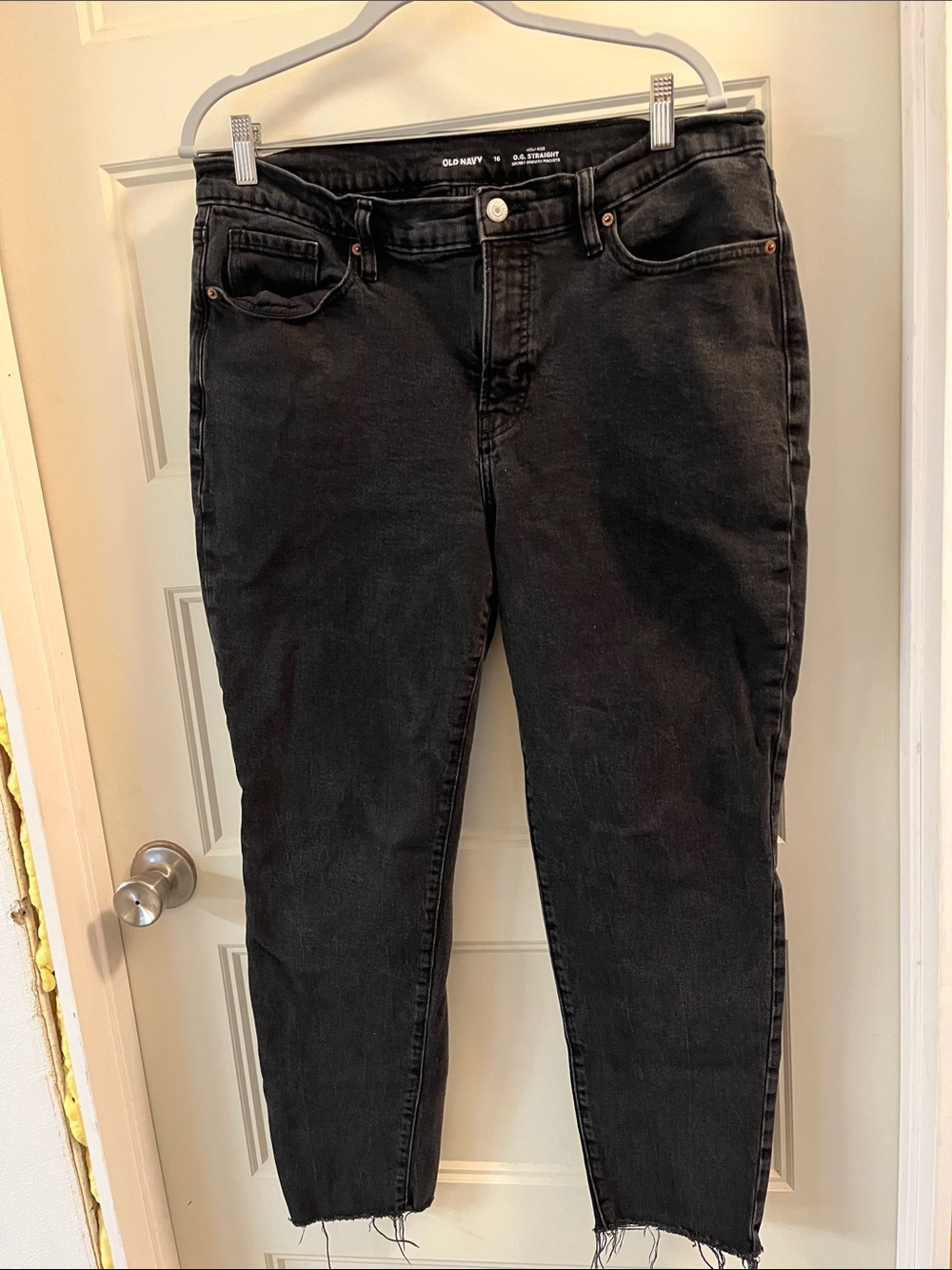 Old Navy Black Ankle High-Rise Jeans